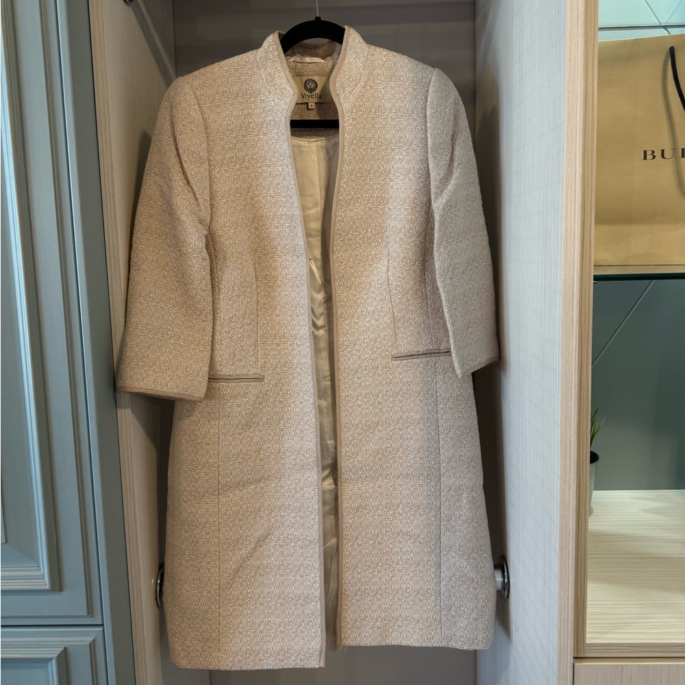 Ella Cream Textured Jacket